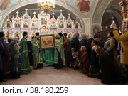 Отбытие иконы и ковчега с мощами преподобного Сергия Радонежского (2022 год). Редакционное фото, фотограф Дмитрий Неумоин / Фотобанк Лори