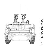 Anti-tank armored car. Vector. Стоковая иллюстрация, иллюстратор Кирилл Черезов / Фотобанк Лори