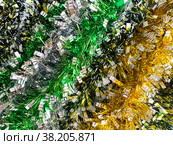 Background of multi-colored tinsel. Стоковое фото, фотограф Irina Opachevsky / Фотобанк Лори