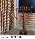 Ancient temple menorah (2022 год). Стоковое фото, фотограф Знаменский Олег / Фотобанк Лори