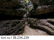 Салтинское ущелье в Гунибском районе, Дагестан (2021 год). Редакционное фото, фотограф Римма Тельнова / Фотобанк Лори