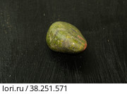 Unakite pebbles green epidote natural mineral stone from Republic of South Africa RSA. Mineralogy, geology, magic of stones, semi-precious stones and samples of minerals. Close-up macro photo. Стоковое фото, фотограф Tae Mi / Фотобанк Лори