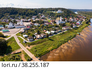 Aerial photo of Gorokhovets, Vladimir Oblast, Russia. Стоковое фото, фотограф Яков Филимонов / Фотобанк Лори