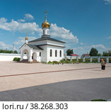 Россия, Уральский федеральный округ, Сибирь, Тюменьская область, Храм-часовня в честь Новомучеников и Исповедников Российских, основан 2 августа 2010 г. в Абалакском Свято-Знаменском монастыре (2018 год). Стоковое фото, фотограф Александр Циликин / Фотобанк Лори