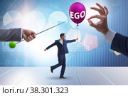 Businessman in excessive ego concept. Стоковое фото, фотограф Elnur / Фотобанк Лори