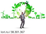Ecology concept with ecological elements. Стоковое фото, фотограф Elnur / Фотобанк Лори