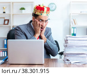 King businessman at his workplace. Стоковое фото, фотограф Elnur / Фотобанк Лори