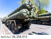 Russian anti-aircraft missile system (SAM) S-400 Triumph (2021 год). Редакционное фото, фотограф FotograFF / Фотобанк Лори