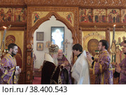 Священническая хиротония в Бобреневом монастыре (2018 год). Редакционное фото, фотограф Дмитрий Неумоин / Фотобанк Лори