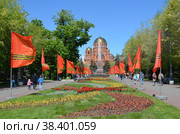 Пейзажи Волгограда. Аллея Героев (2022 год). Стоковое фото, фотограф Сергей Миляев / Фотобанк Лори