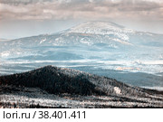 the highest peak of the Southern Urals, Mount Yamantau in the Republic of Bashkortostan. Стоковое фото, фотограф Акиньшин Владимир / Фотобанк Лори