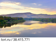 Morning on the Abakan River. Стоковое фото, фотограф ArhSib / Фотобанк Лори