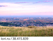 Panorama of Abakan in the morning. Стоковое фото, фотограф ArhSib / Фотобанк Лори