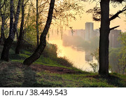 Morning in the suburbs of Novosibirsk. Стоковое фото, фотограф ArhSib / Фотобанк Лори