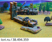 Творчество для детей и взрослых, собранные масштабные модели военной техники, хобби для вас, военная игра (2022 год). Редакционное фото, фотограф Андрей Цыганков / Фотобанк Лори