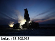 Бурение геологоразведочных скважин в Новосибирской области (2022 год). Редакционное фото, фотограф Анна Зеленская / Фотобанк Лори