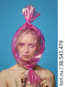 girl inside wrapper. Стоковое фото, фотограф Lekcej / Фотобанк Лори