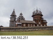 Church of the Transfiguration of the Lord on Kizhi Island, Russia, Republic of Karelia (2014 год). Редакционное фото, фотограф Photojuli / Фотобанк Лори