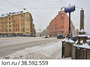 Мало-Калинкин мост в Санкт-Петербурге (2019 год). Стоковое фото, фотограф Александр Алексеев / Фотобанк Лори