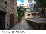 Byblos, Lebanon - 02 Jan 2018. The house in Byblos city, Lebanon. Редакционное фото, фотограф Сергей Стрелков / Фотобанк Лори