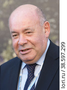 Russia. Saint-Petersburg. XVIII St. Petersburg International Economic Forum (SPIEF). Special Representative of the President of the Russian Federation for International Cultural Cooperation Mikhail Shvydkoi. Россия. Санкт-Петербург. XVIII Петербургский международный экономический форум (ПМЭФ). Специальный представитель президента РФ по международному культурному сотрудничеству Михаил Швыдкой. (2014 год). Редакционное фото, фотограф Алексей Смышляев / Фотобанк Лори