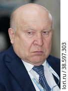 Russia. Saint-Petersburg. XVIII St. Petersburg International Economic Forum (SPIEF). Governor of the Nizhny Novgorod region Valery Shantsev. Россия. Санкт-Петербург. XVIII Петербургский международный экономический форум (ПМЭФ). Губернатор Нижегородской области Валерий Шанцев. (2014 год). Редакционное фото, фотограф Алексей Смышляев / Фотобанк Лори