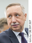 Russia. Saint-Petersburg. XXIII St. Petersburg International Economic Forum 2019. SPIEF 2019 participants. Alexander Beglov. Россия. Санкт-Петербург. XXIII Петербургский международный экономический форум 2019. Участники ПМЭФ-2019. Александр Беглов. Редакционное фото, фотограф Алексей Смышляев / Фотобанк Лори