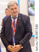 Russia. Saint-Petersburg. XXIII St. Petersburg International Economic Forum 2019. SPIEF 2019 participants. Prime Minister of South Ossetia Eric Pukhaev. Россия. Санкт-Петербург. XXIII Петербургский международный экономический форум 2019. Участники ПМЭФ-2019. Премьер-министр Южной Осетии Эрик Пухаев. Редакционное фото, фотограф Алексей Смышляев / Фотобанк Лори