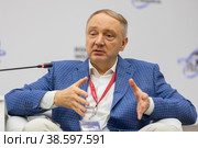 Россия. Сочи. Александр Тормасов, ректор, АНО ВО Университет Иннополис. Конгресс молодых ученых. Russia. Sochi. Alexander Tormasov, Rector, ANO VPO Innopolis University. Congress of Young Scientists. (2021 год). Редакционное фото, фотограф Алексей Смышляев / Фотобанк Лори