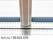 Fragment of double glazing with white sprats. Стоковое фото, фотограф Siarhei Starastau / Фотобанк Лори
