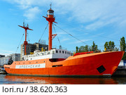 Lightship "Irbensky", Kaliningrad (2017 год). Редакционное фото, фотограф Ольга Остроухова / Фотобанк Лори