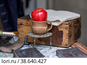 Russia. The annual festival in Moscow "Times and Epochs". Historical reconstruction in Moscow in 2018. Стоковое фото, фотограф Photojuli / Фотобанк Лори