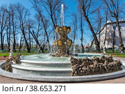 Коронный фонтан в Летнем саду. Санкт-Петербург (2018 год). Редакционное фото, фотограф Александр Щепин / Фотобанк Лори
