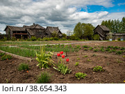Территория музея «Щурово городище» в Суздале (2022 год). Редакционное фото, фотограф Свитич Олег / Фотобанк Лори