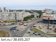 Пушкарёвское кольцо в Засвияжском районе Ульяновска (2021 год). Редакционное фото, фотограф Иван Дуплик / Фотобанк Лори