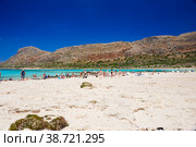 The island Gramvousa and the bay Balos (2019 год). Редакционное фото, фотограф Helga Preiman / Фотобанк Лори