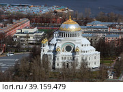 Кронштадт. Морской собор святителя Николая Чудотворца (Морской Никольский собор) (2021 год). Стоковое фото, фотограф Александр Тарасенков / Фотобанк Лори