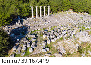 Temple of Athena in Priene. Стоковое фото, фотограф Яков Филимонов / Фотобанк Лори