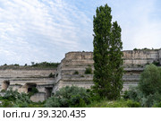 Landscape with an abandoned quarry in Inkerman, (2021 год). Стоковое фото, фотограф Виктория Кольцова / Фотобанк Лори
