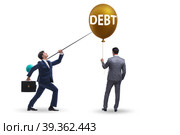 Debt and loan concept with balloon. Стоковое фото, фотограф Elnur / Фотобанк Лори