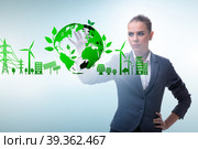Ecology concept with ecological elements. Стоковое фото, фотограф Elnur / Фотобанк Лори