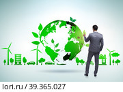 Ecology concept with ecological elements. Стоковое фото, фотограф Elnur / Фотобанк Лори