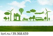 Clean energy and environment - 3d rendering. Стоковое фото, фотограф Elnur / Фотобанк Лори