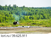 The 152 mm howitzer 2S19 Msta-S. Russia (2008 год). Редакционное фото, фотограф Сергей Буторин / Фотобанк Лори