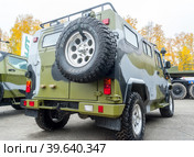 Scorpion-2M light armored vehicle. Rear view (2013 год). Редакционное фото, фотограф Сергей Буторин / Фотобанк Лори