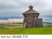 Tower of Aramashevsky jail. Nizhnyaya Sinyachikha (2009 год). Редакционное фото, фотограф Сергей Буторин / Фотобанк Лори