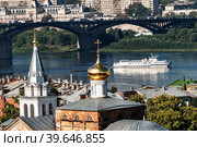 View on Kanavinsky Bridge. Nizhny Novgorod. Russia (2009 год). Стоковое фото, фотограф Сергей Буторин / Фотобанк Лори