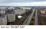 Квартал В-3, проспект Курчатова в городе Волгодонске, Россия (2023 год). Редакционное фото, фотограф Ирина Удачливая / Фотобанк Лори