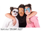 Kids with face-paint. Стоковое фото, фотограф Luis Louro / PantherMedia / Фотобанк Лори