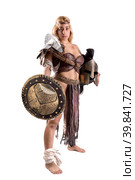 woman gladiator. Стоковое фото, фотограф Luis Louro / PantherMedia / Фотобанк Лори